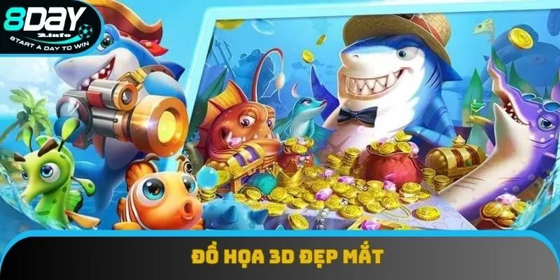 Bắn cá rồng 8day có đồ họa 3D đẹp mắt
