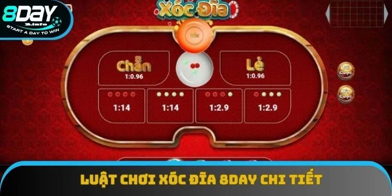 Luật chơi xóc đĩa 8day chi tiết