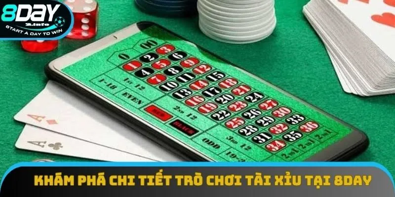 Khám phá chi tiết trò chơi tài xỉu tại 8day