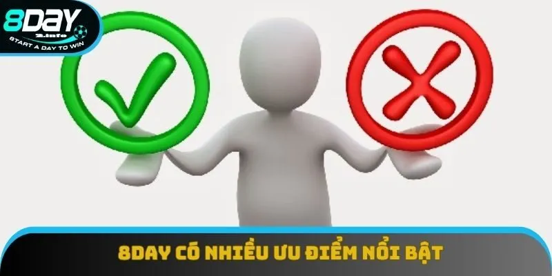 8day có nhiều ưu điểm giúp nâng cao trải nghiệm cá cược