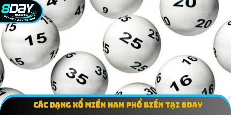 Các dạng xổ miền Nam phổ biến tại 8day